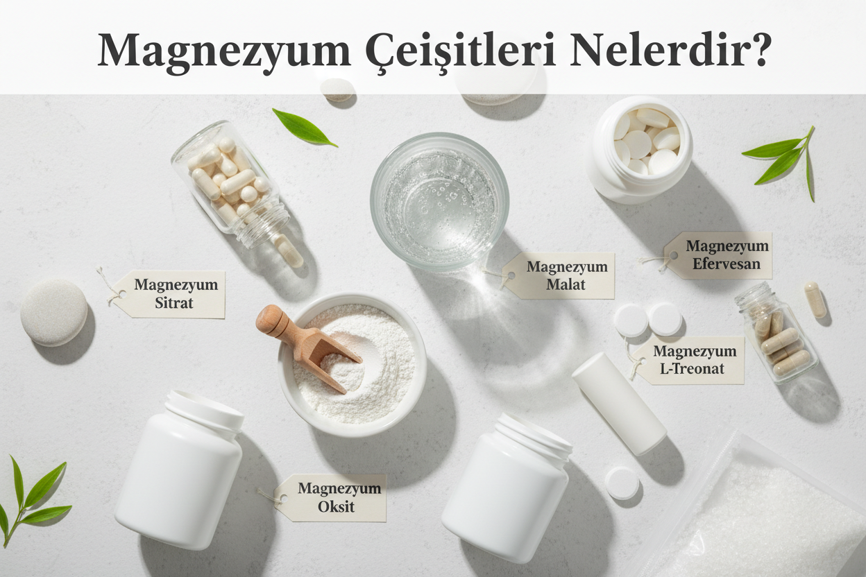 Magnezyum Formları Rehberi: Malat, Sitrat, Bisglisinat Hangisini Seçmeli?