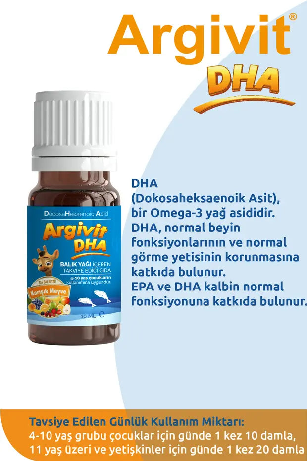 Argivit DHA FISH OIL 10ML Damla