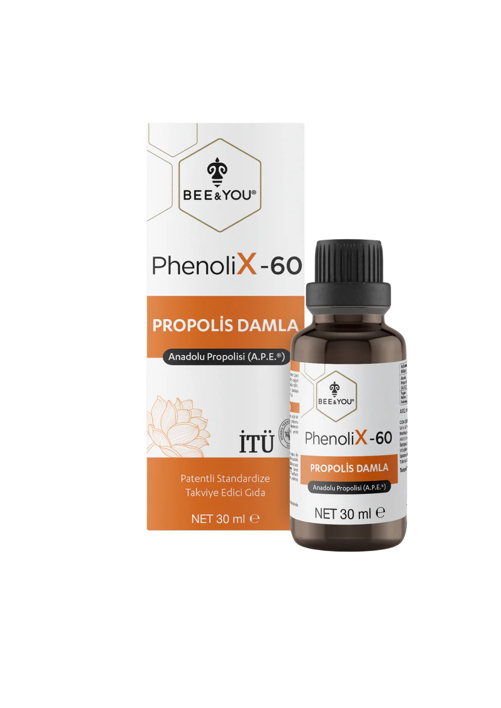 BEE YOU Phenolix-60 Propolis Damla 30ML Propolis Extract