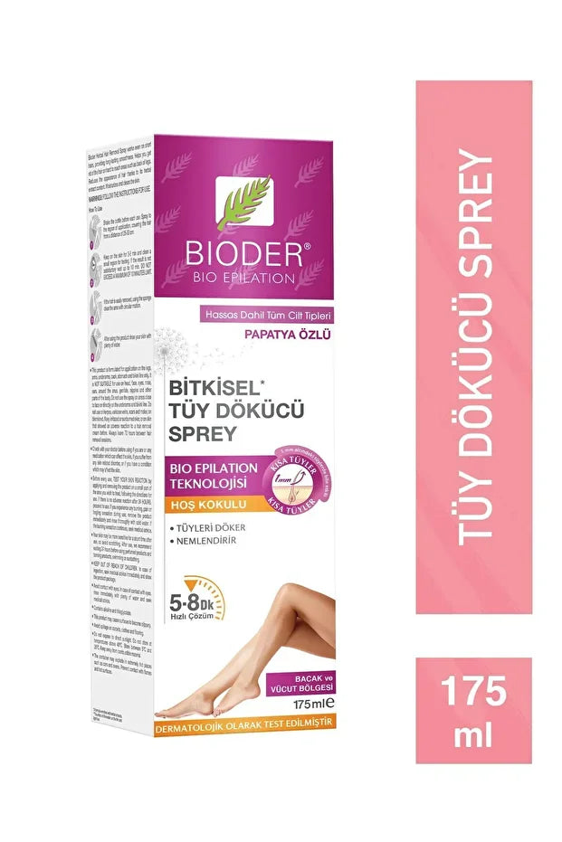Bioder Bio Epilation Bitkisel Tüy Dökücü Sprey Kadin 175ml