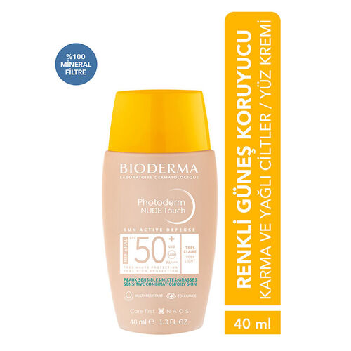 Bioderma Photoderm Nude Touch Very Light Spf50+ 40ml