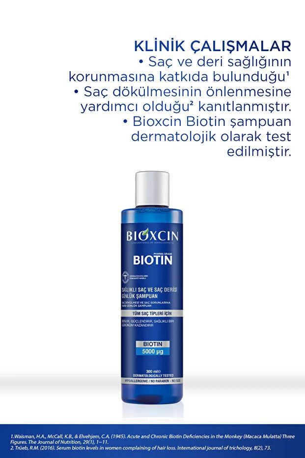 Bioxcin Biotin 5000mcg 60 Tablet+biotin Sampuan 300 Ml Kofre