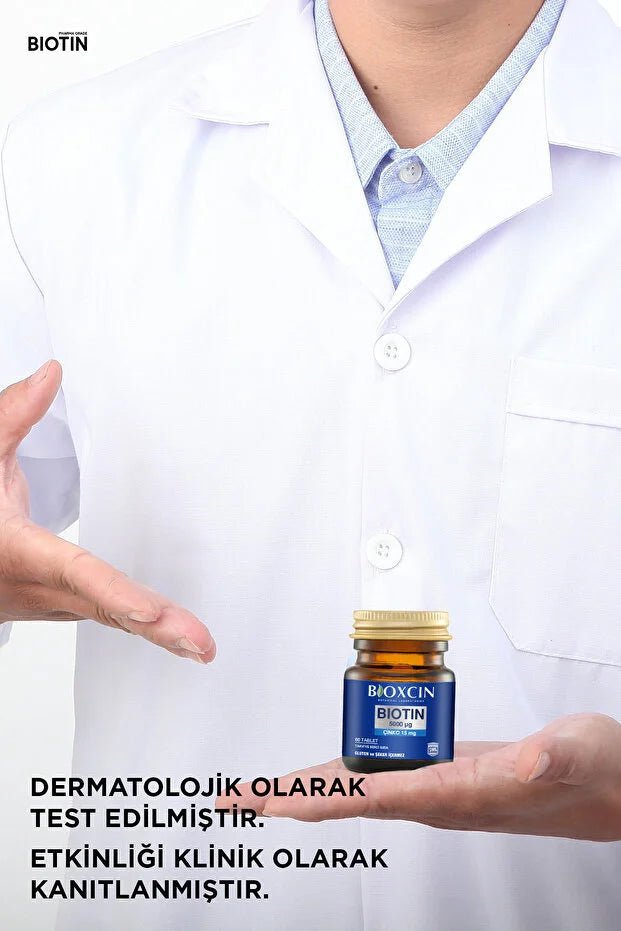 Bioxcin Biotin 5000mcg 60 Tablet+biotin Sampuan 300 Ml Kofre