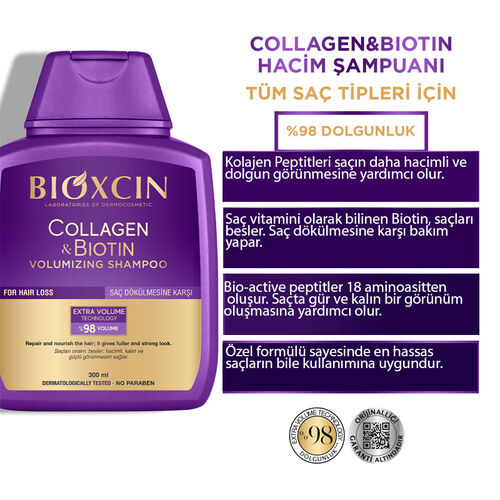 Bioxcin Collagen Biotin Hacim Sampuani 300ml