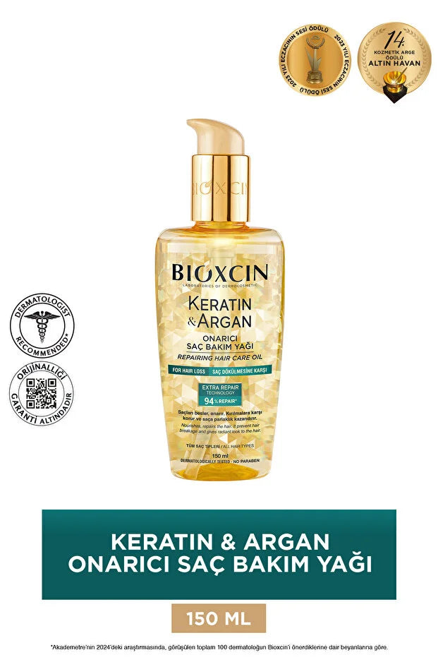 Bioxcin Keratin Argan Onarici Saç Bakim Yagi 150ml