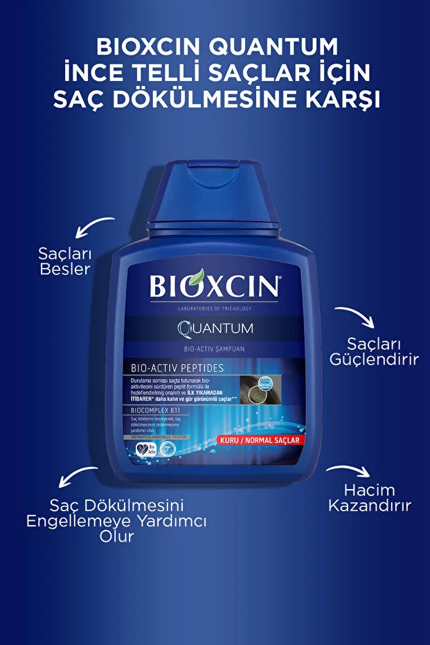 Bioxcin Quantum Saç Dökülmesine Karsi Kuru Normal Sampuan 300ml 3 Al 2 Öde