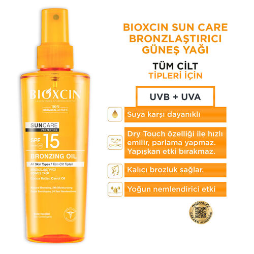 Bioxcin Suncare Spf15 Bronzlastirici 200ml Günes Yagi