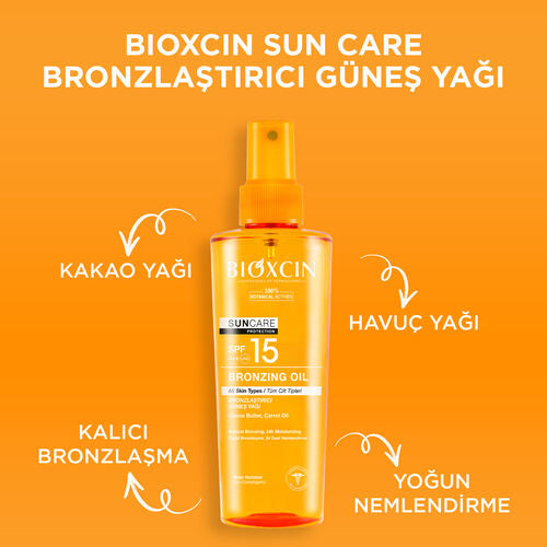 Bioxcin Suncare Spf15 Bronzlastirici 200ml Günes Yagi