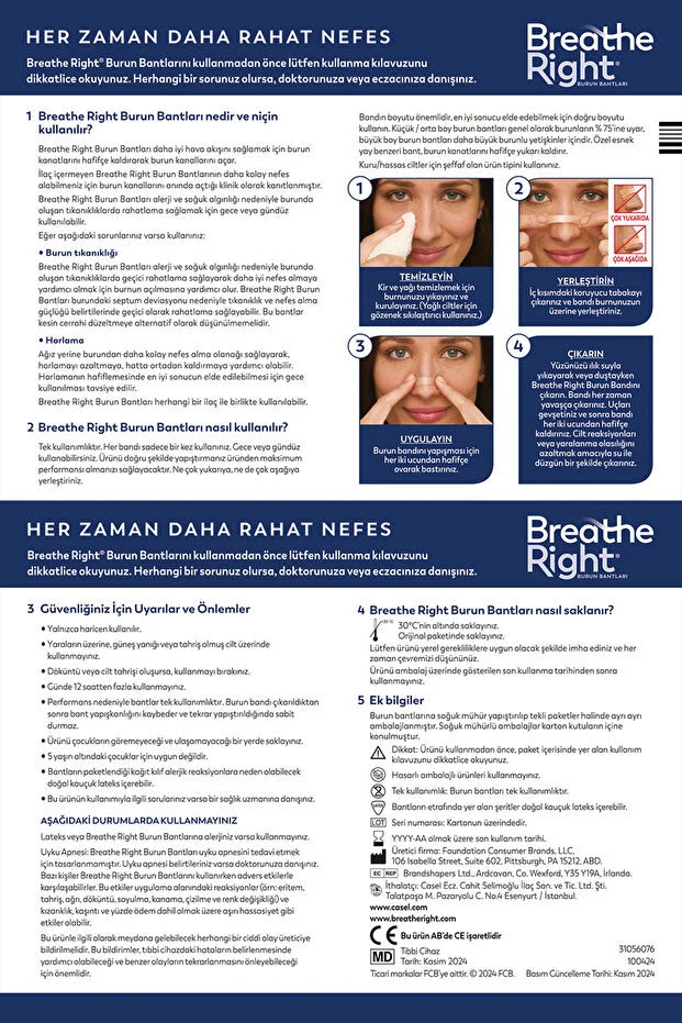 Breathe Right Klasik Büyük Boy 10 Adet