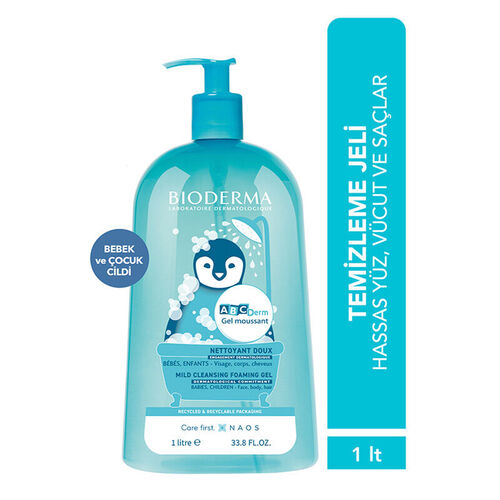 Bioderma Abc Derm Gel Moussant 1000Ml