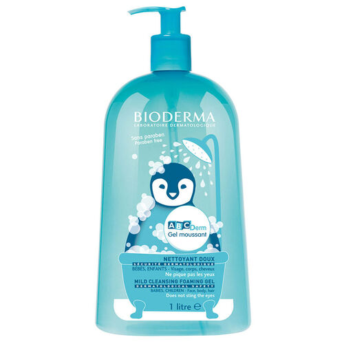 Bioderma ABCderm Cleansing Foaming Gel 1000 ml