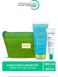 Bioderma Sébium Karma ve Yağlı Cilt Akne Karşıtı Bakım Kiti (Çanta Hediyeli)