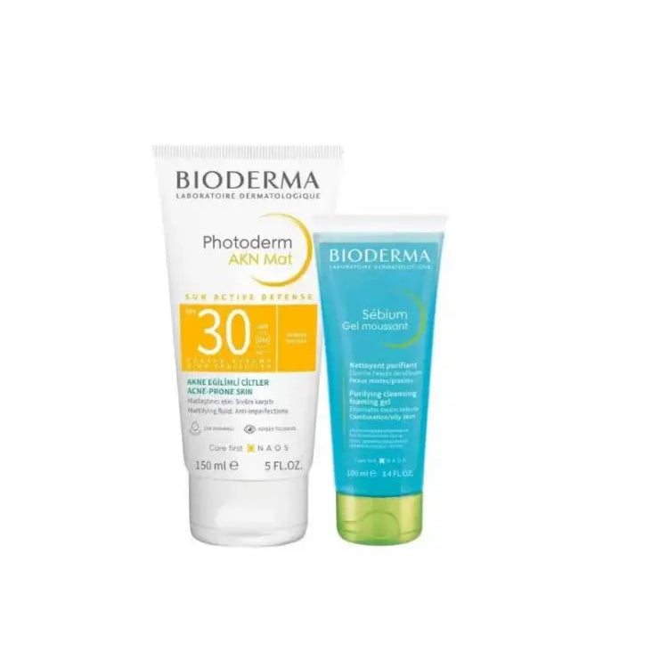 Bioderma Photoderm AKN Mat SPF30 150 ml + Sebium Foaming Gel 100 ml           