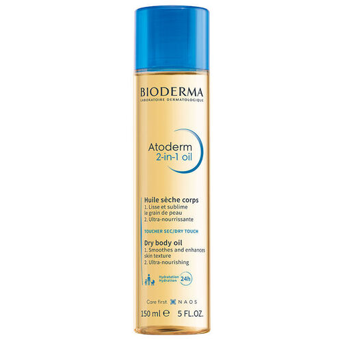 Bioderma Atoderm 2-in-1 Body Oil Çatlak Önleyici, Besleyici, Nemlendirici Kuru Yağ 150 ml
