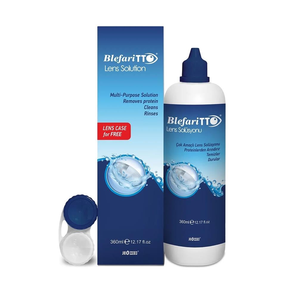 BlefariTTO Lens Solüsyonu 360 ml (Lens Kabı Hediyeli)