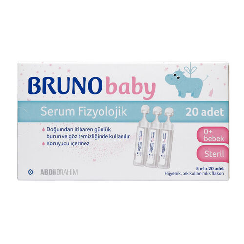 Bruno Baby Serum Fizyolojik 5mlx20 Adet Flakon