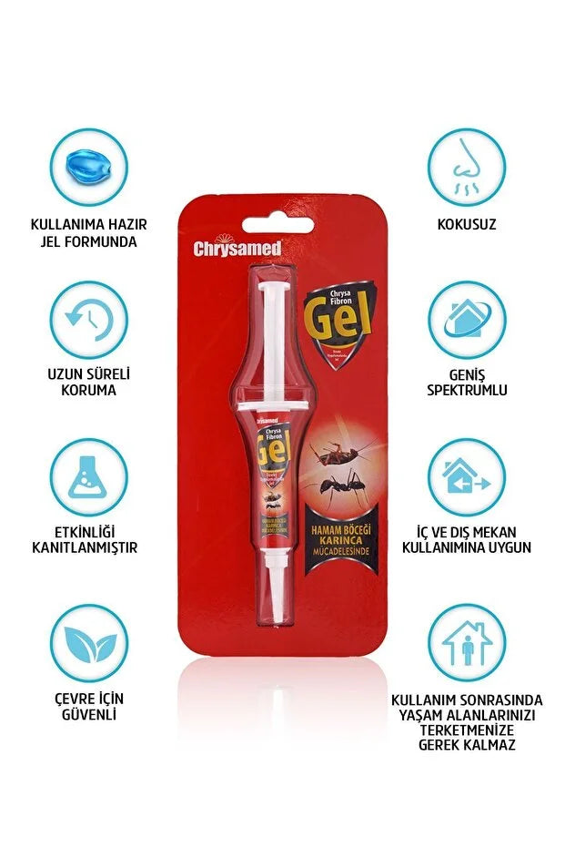 Chrysamed Chrysa Fibrron Jel Karinca Hamam Böceği Jeli