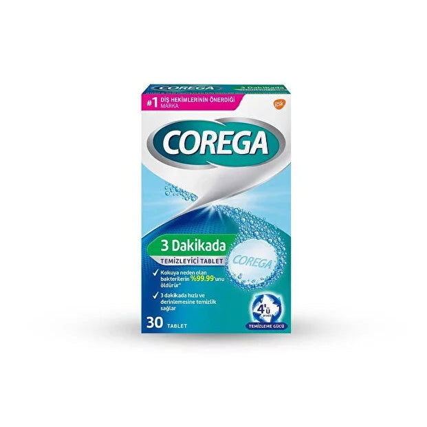 Corega Diş Protezi Temizleyici 30 Tablet