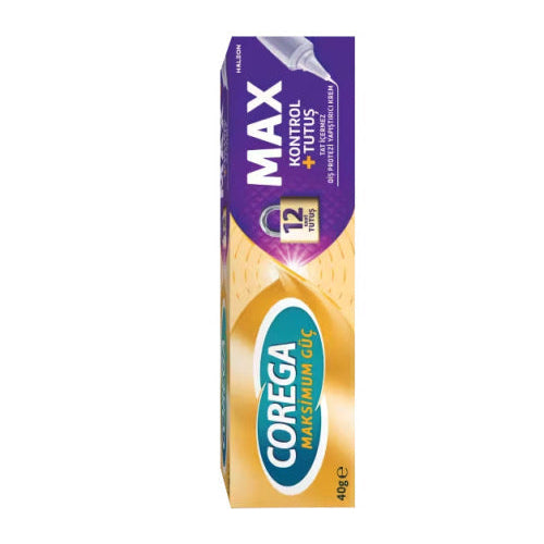 Corega Max Tutuş+kalkan Diş Protez Yapiştirici 40gr