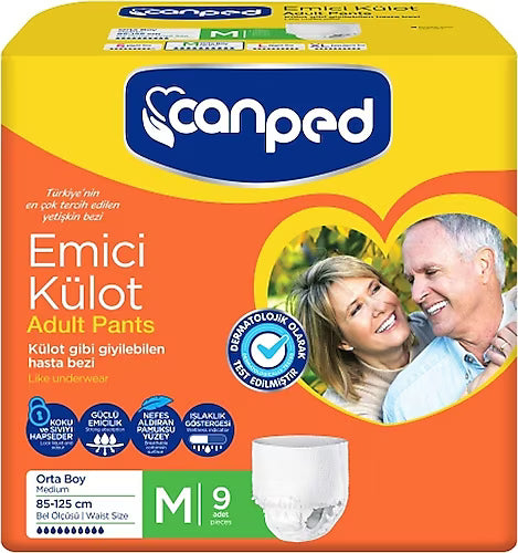 Canped EmiCi Hasta Bezi Külot M 9 Adet