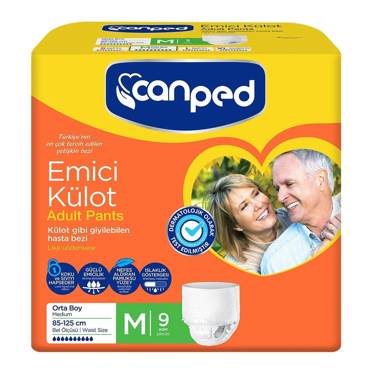 Canped EmiCi Hasta Bezi Külot M 9 Adet