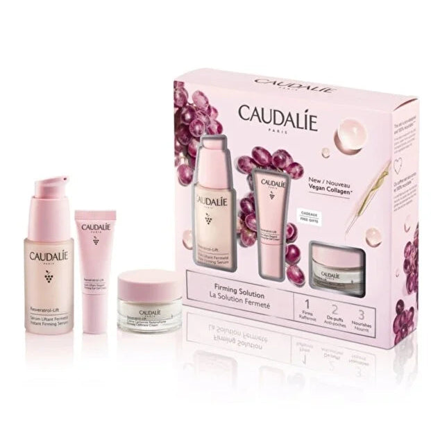 Caudalie Resveratrol Lift Serum 30ml+Cream 15ml+Eye Gel Cream 5ml Set