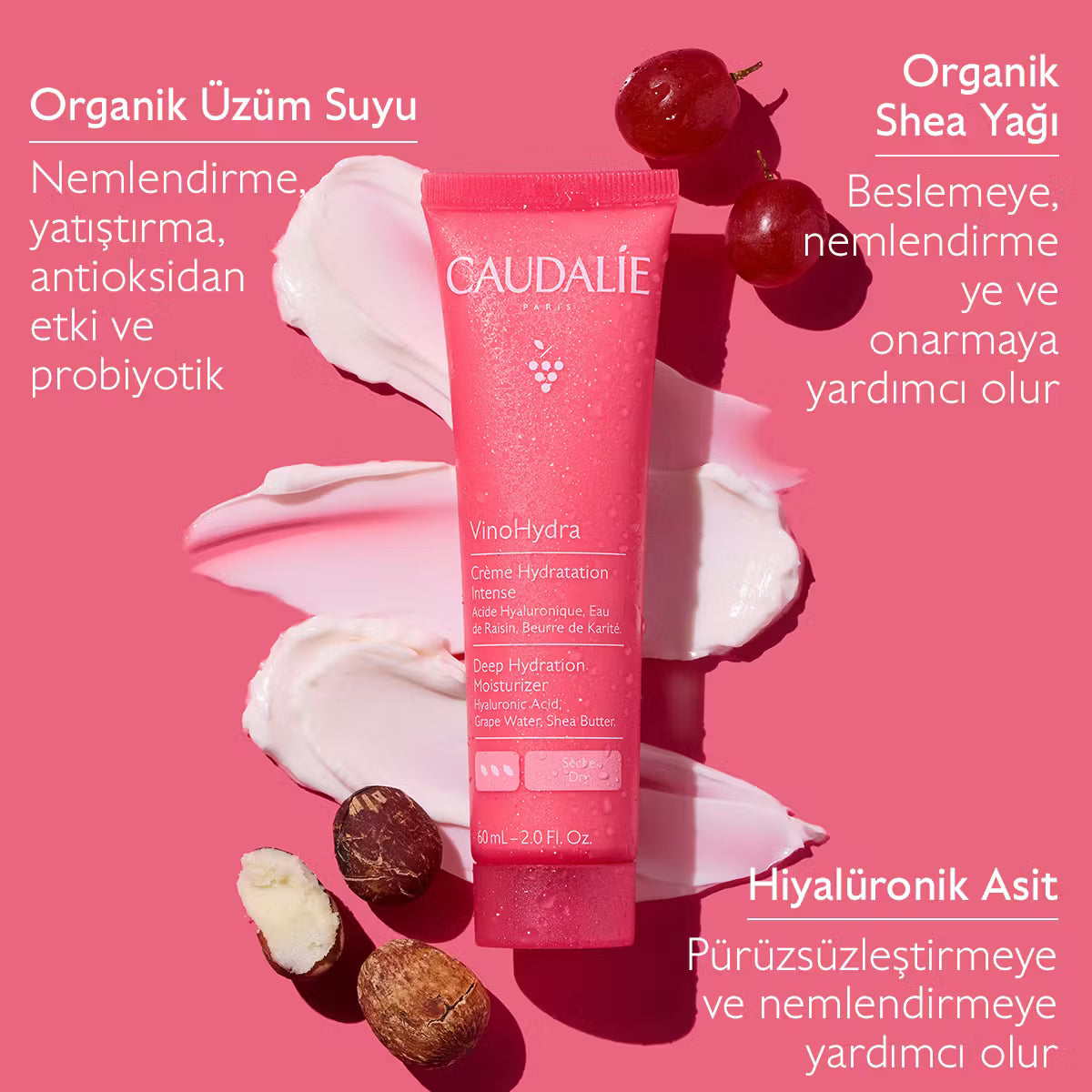 Caudalie VinoHydra Deep Hydration Moisturizer 60ml