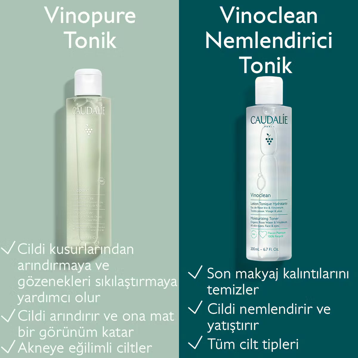 Caudalie Vinoclean Moisturizing Toner 100ml