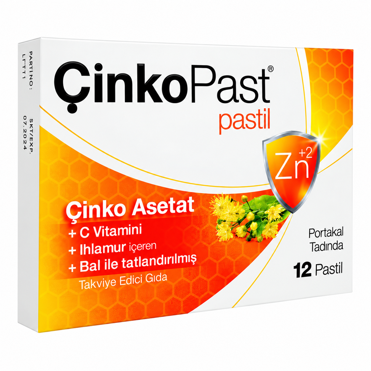 Çinkopast C Vitamini Ihlamur Bal Pastil 12 Adet