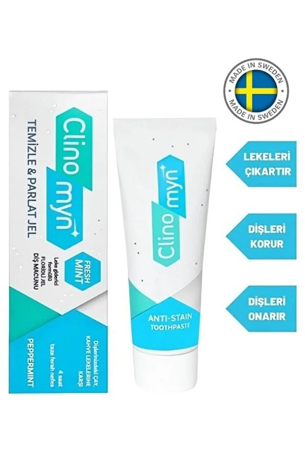 Clinomyn Temizle Parlat Diş Jeli 75Ml