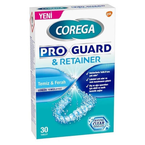 Corega Proguard Ortodontik Günlük Temizleyici 30 Tablet