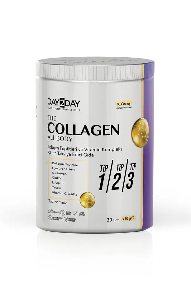 DAY2DAY THE Collagen ALL BODY 300GR TOZ Kollajen Peptitleri Vitamin Kompleks