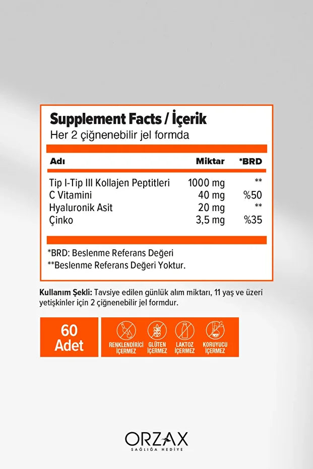 DAY2DAY THE Collagen Beauty Gummies 60 Çiğnenebilir JEL FORM