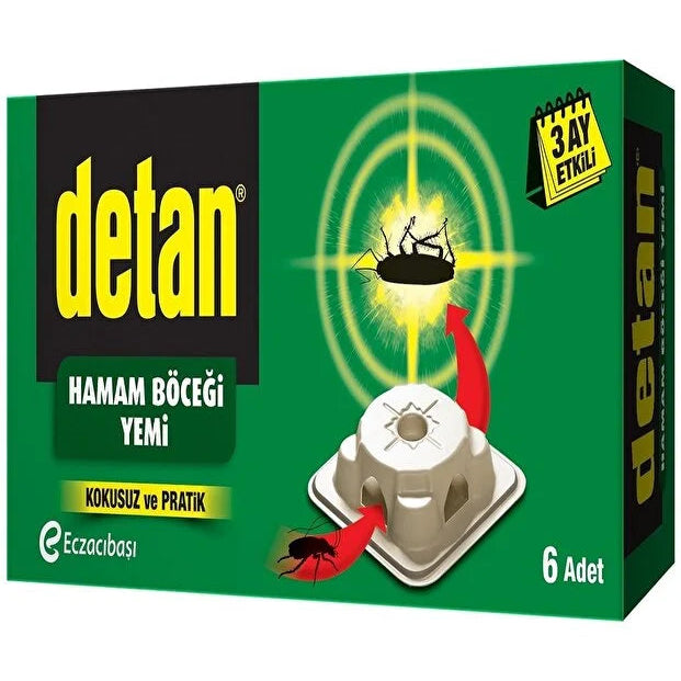 Detan Hamam Böceği Yemi Max 6 Adet