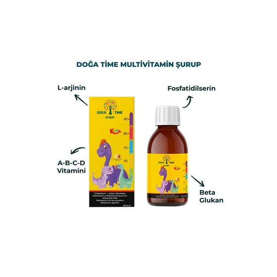 DOĞA TIME Fosfotidilserin L-Arjinin BETA Glukan Multivitamin Multimineral 150ML