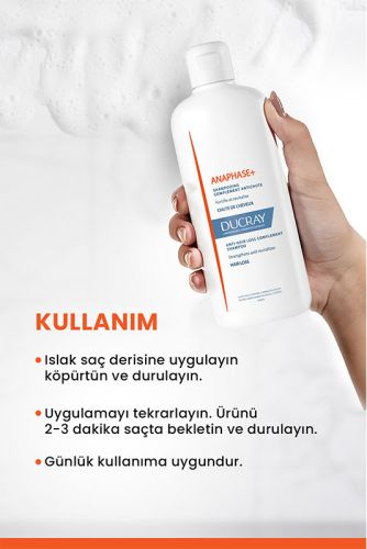 Ducray Anaphase+ Shampooing 400ml Saç Dökülmesi Karsiti Sampuan