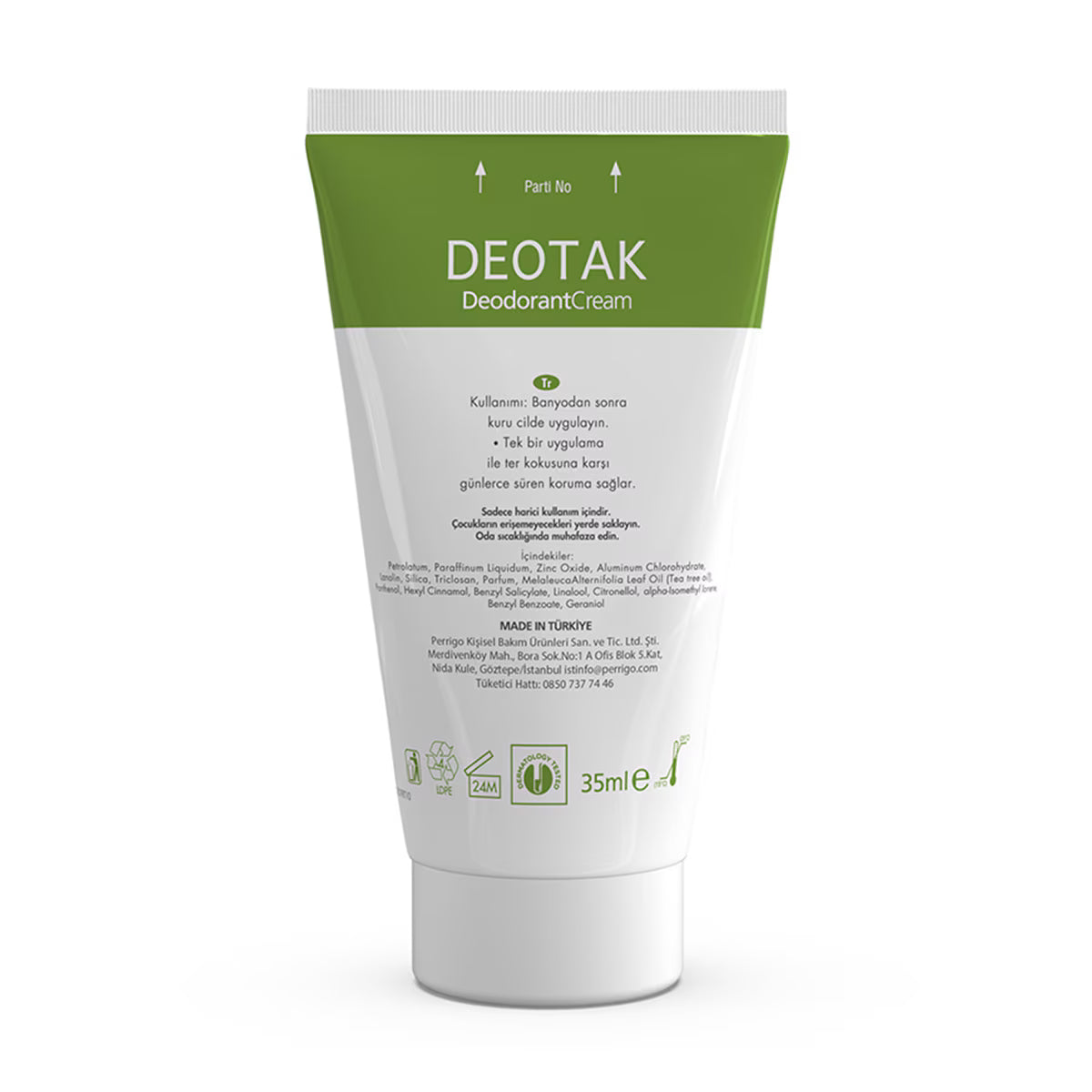Deotak Plus Çay Ağacı Yağı Krem Deodorant 35 ml