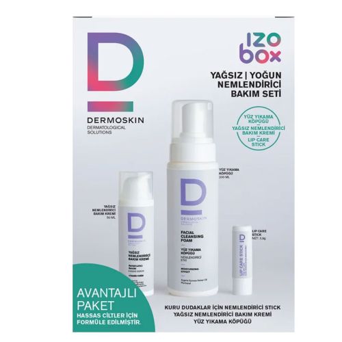 Dermoskin İzobox Yağsız Yoğun ve Nemlendirici Cilt Bakım Seti