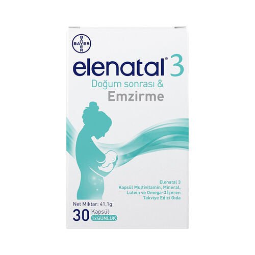 Elenatal 3 30 Kapsül Multivitamin Mineral Omega 3