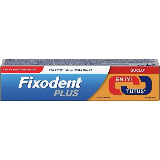 Fixodent Plus Tam Ve Kismi Protezler Için Yapiştirici Krem 40gr Aromasiz