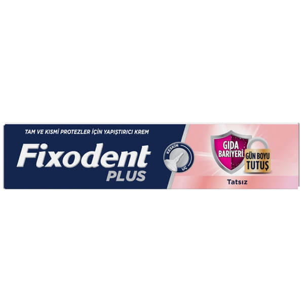 Fixodent Plus Gıda Bariyeri Tam Ve Kısmı Protez Yapıştırıcı 40gr