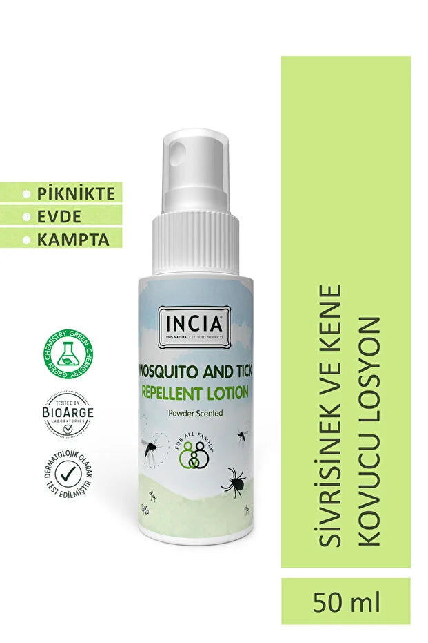 Incia Sivrisinek Kene Kovucu Sprey Losyon 50ml