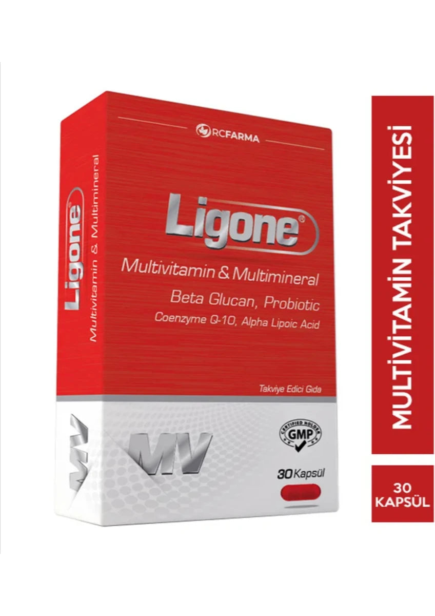 Ligone BETA Glukan 30 Kapsül Multivitamin Multimineral