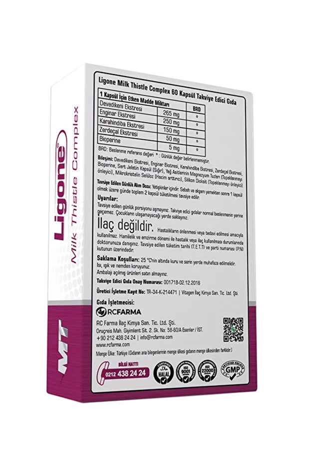 Ligone MILK Thistle Complex 60 Kapsül