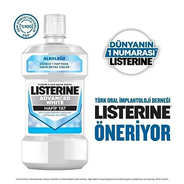 Listerine Advance White Hafif Tat 500ml