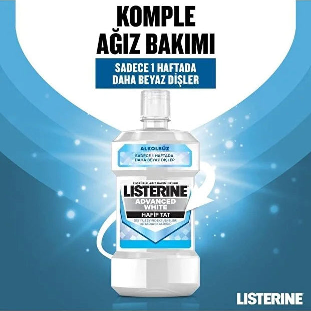 Listerine Advance White Hafif Tat 500ml
