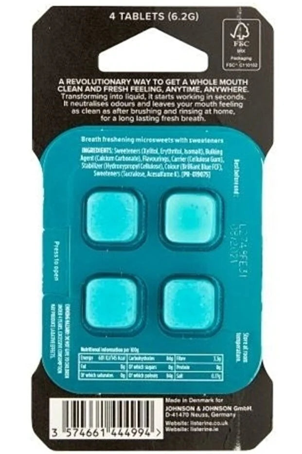 Listerine Go Tabs 4 Çiğnenebilir Tablet