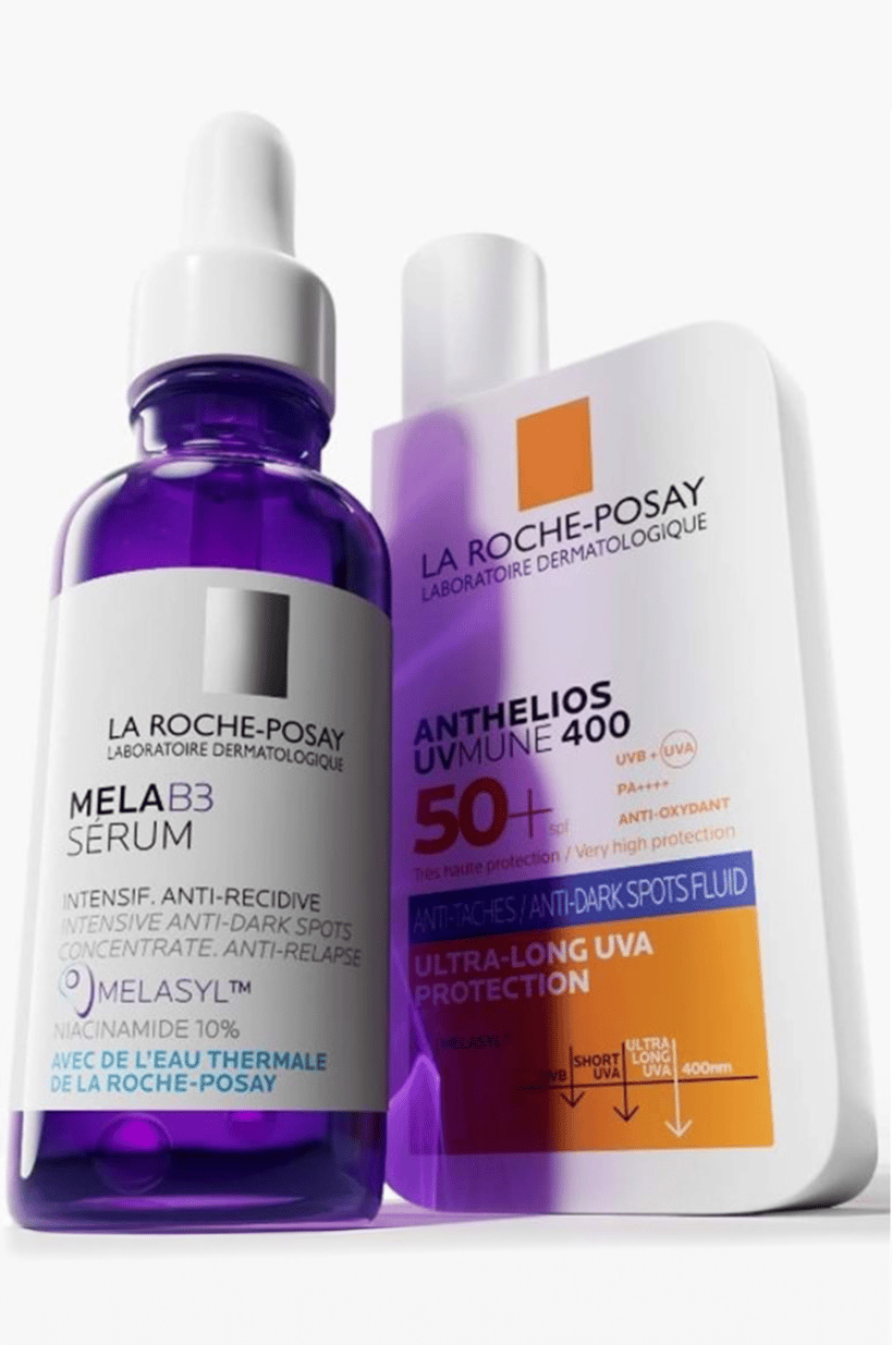 La Roche-Posay Mela B3 Serum 30 ml + Anthelios Anti-Dark Spots SPF 50+ 50 ml Set