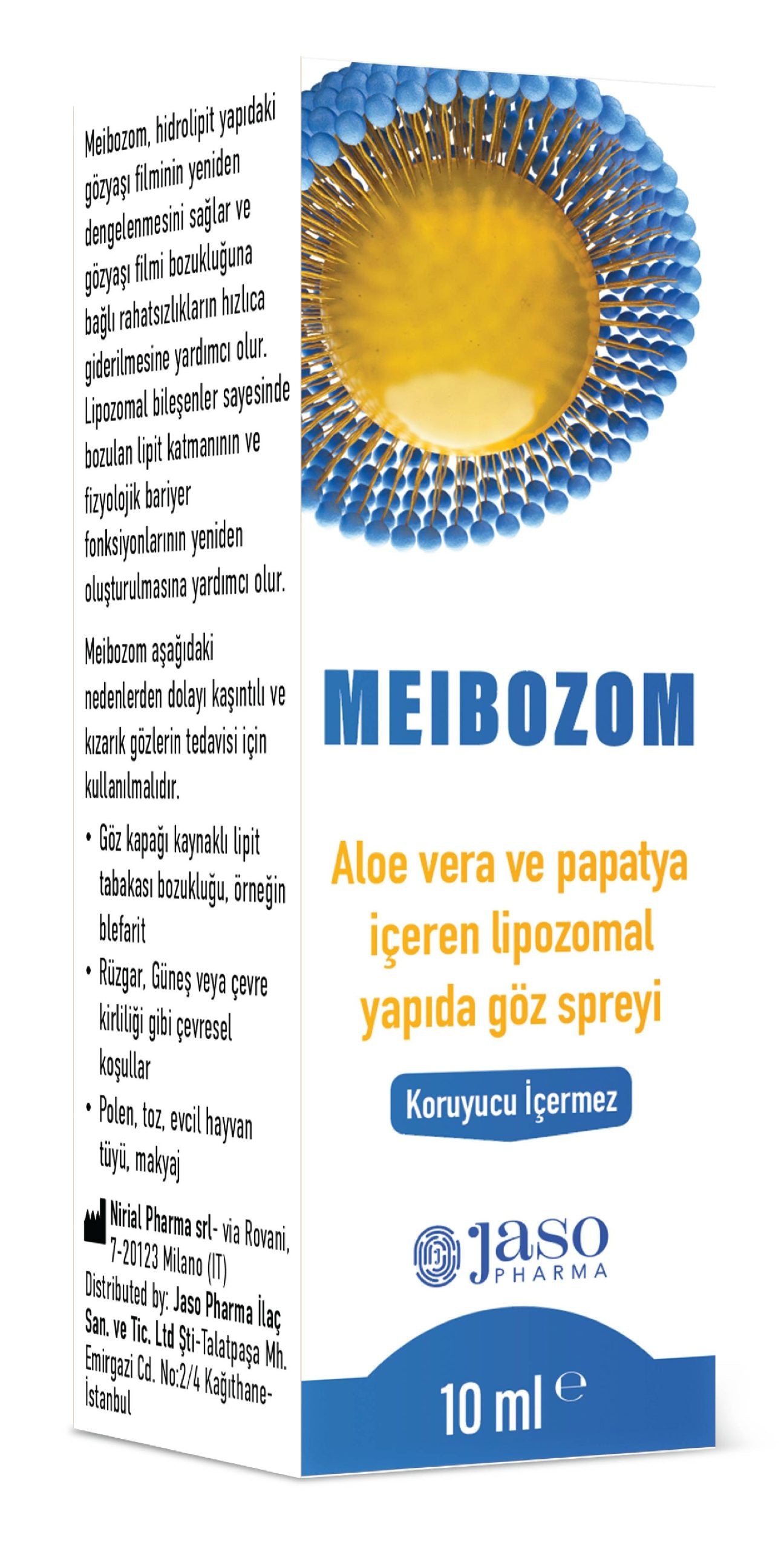 Meibozom Aloe Vera Papatya Içeren Lipozomal Yapida Göz Spreyi 10ml