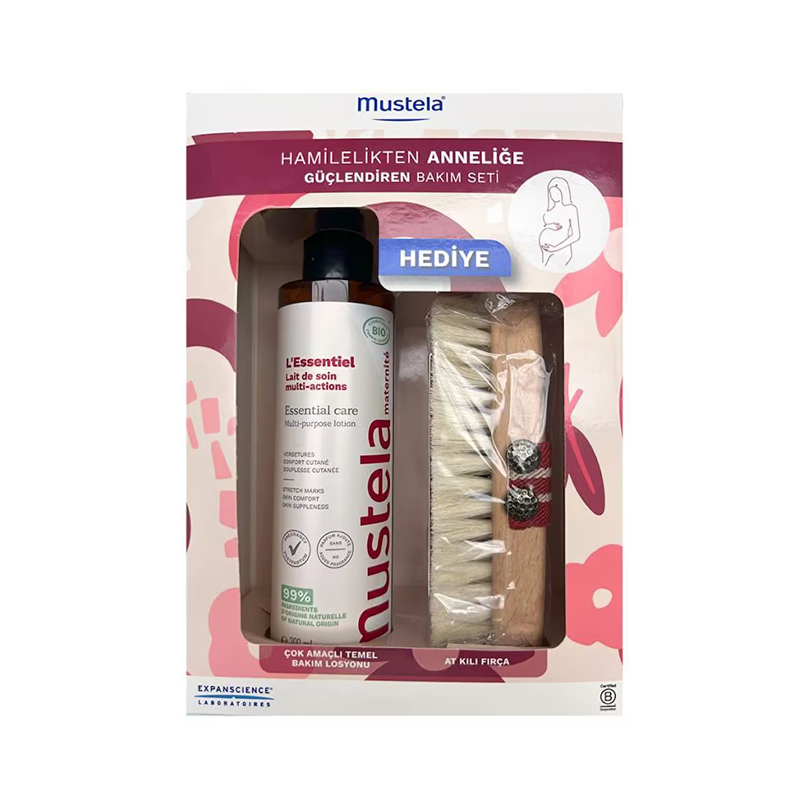 Mustela Çok Amaçlı Temel Bakım Losyonu 200 ml - At Kılı Fırça Seti